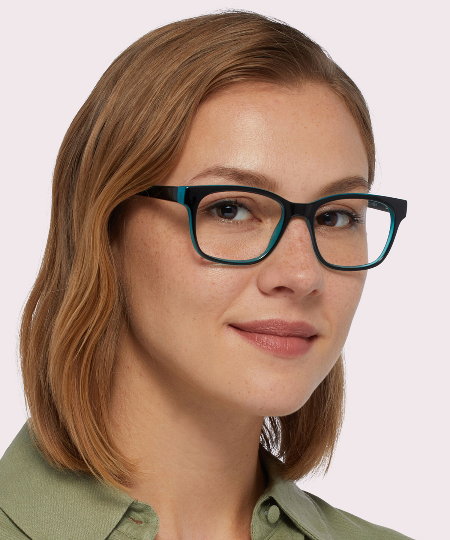 Diallo Black & Blue PlasticEyeglass Frames for Women for Glasses Direct
