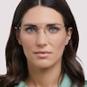 RB6444 Silver MetalEyeglass Frames for Women for Glasses Direct