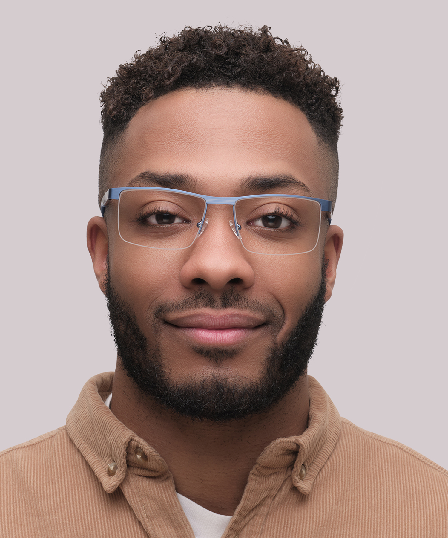 Remington Matte Blue MetalEyeglass Frames for Men for Glasses Direct