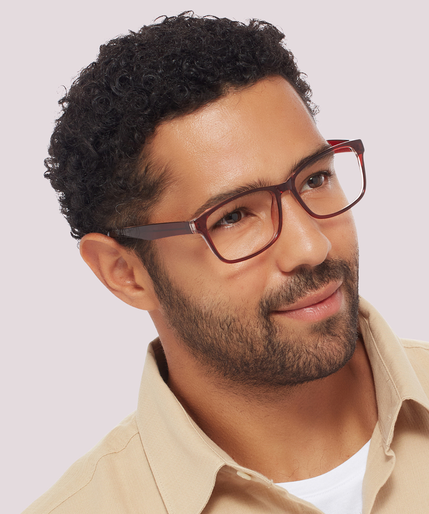 Dario Shiny Brown & Crystal PlasticEyeglass Frames for Men for Glasses Direct