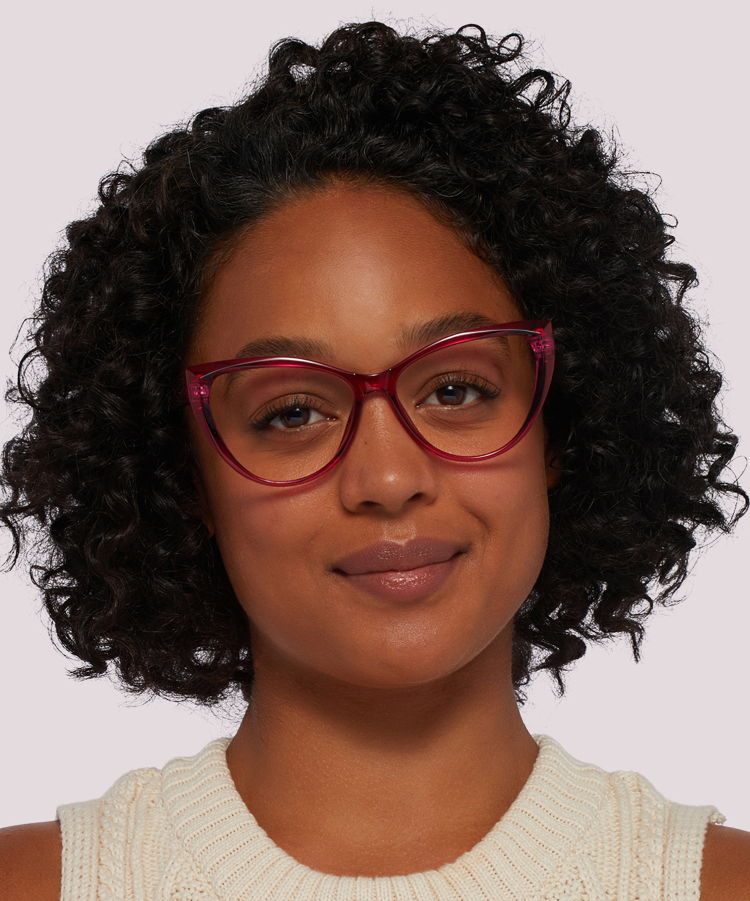 Freya Crystal & Pink PlasticEyeglass Frames for Women for Glasses Direct