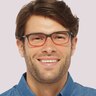 Dakari Matte Brown Pink PlasticEyeglass Frames for Men for Glasses Direct