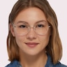 Everly Shiny Gold MetalEyeglass Frames for Women for Glasses Direct