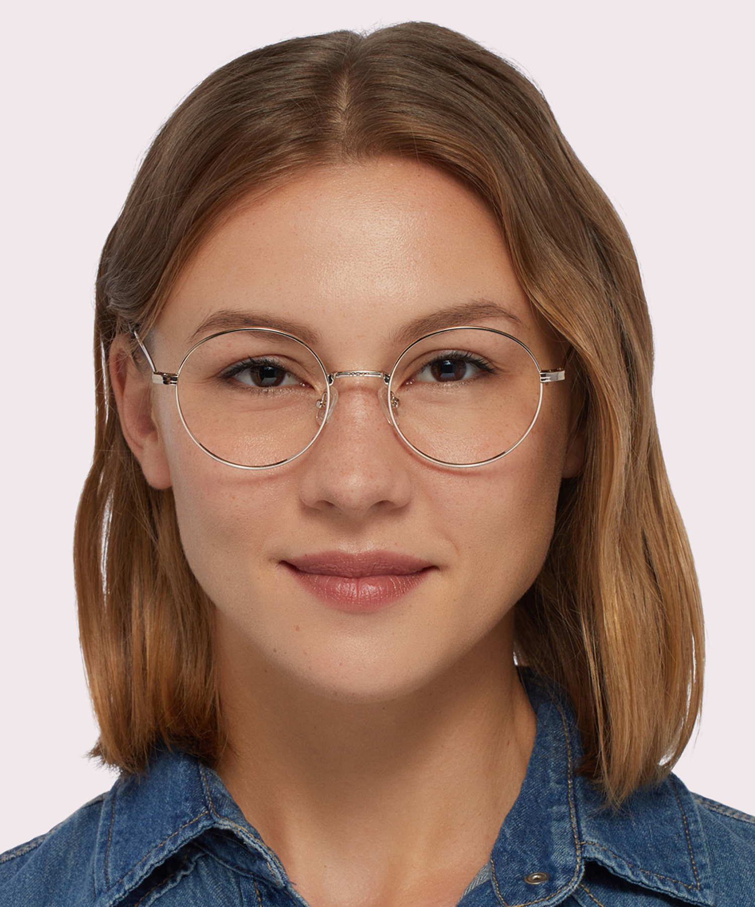 Everly Shiny Gold MetalEyeglass Frames for Women for Glasses Direct