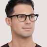 Andi Black AcetateEyeglass Frames for Men for Glasses Direct