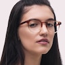 ZEROSEVEN Honey AcetateEyeglass Frames for Women for Glasses Direct