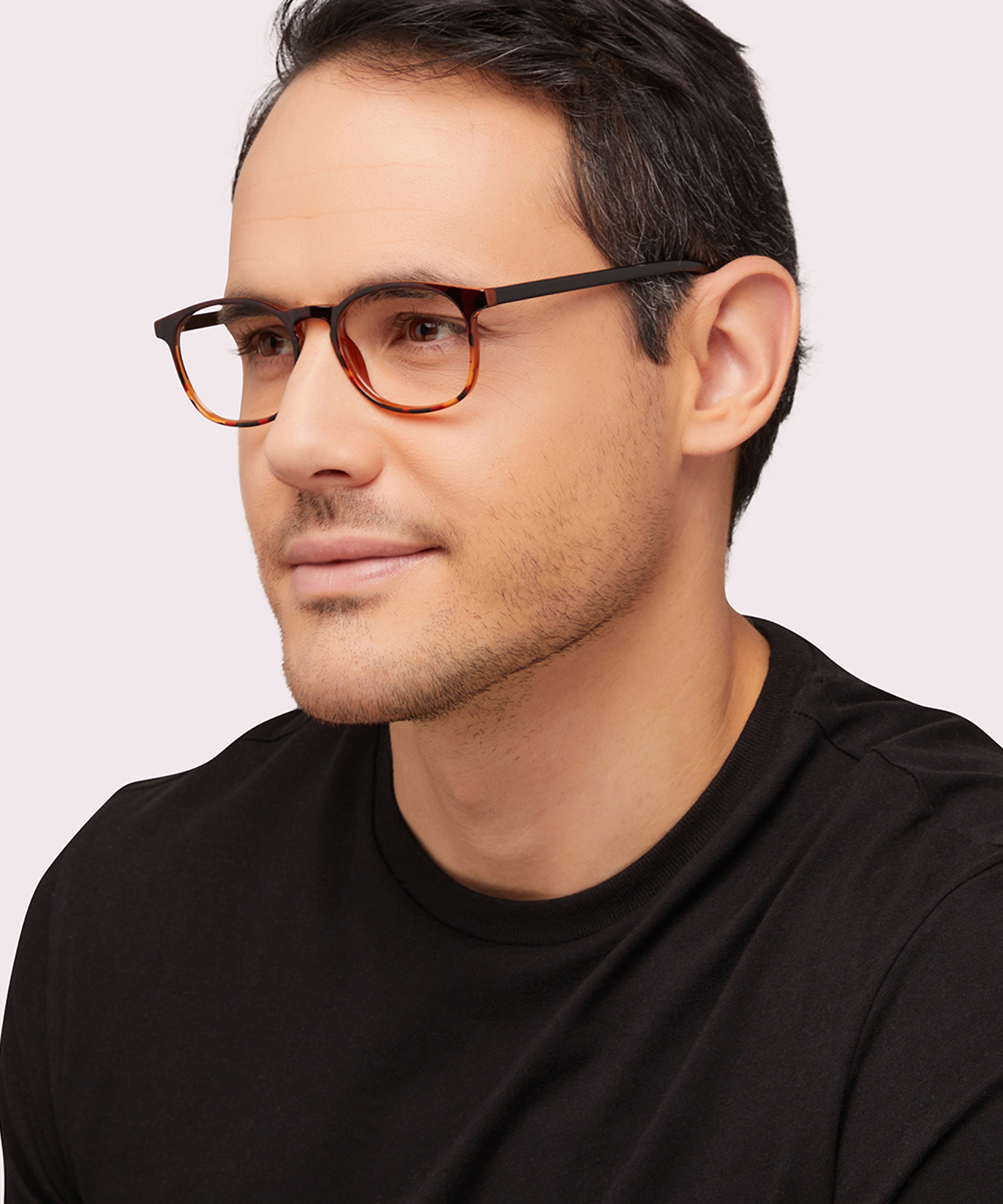 Delaney Havana PlasticEyeglass Frames for Men for Glasses Direct