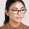 Ella Black AcetateEyeglass Frames for Women for Glasses Direct
