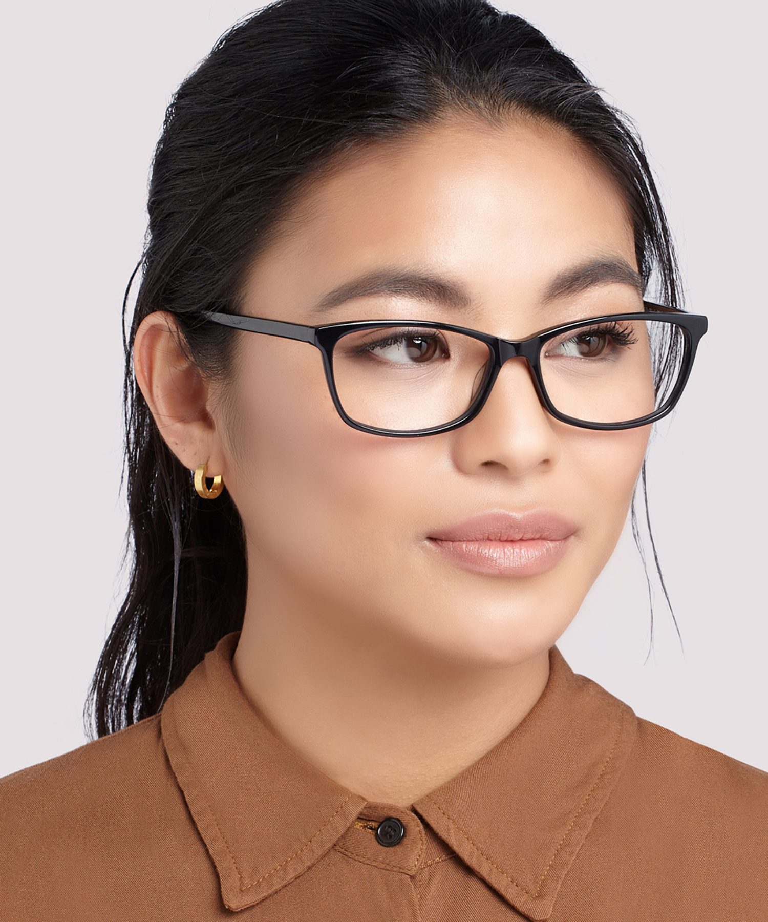 Ella Black AcetateEyeglass Frames for Women for Glasses Direct