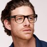 PO3312V Transparent Taupe Gray AcetateEyeglass Frames for Men for Glasses Direct