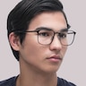 RB6512 Black MetalEyeglass Frames for Men for Glasses Direct