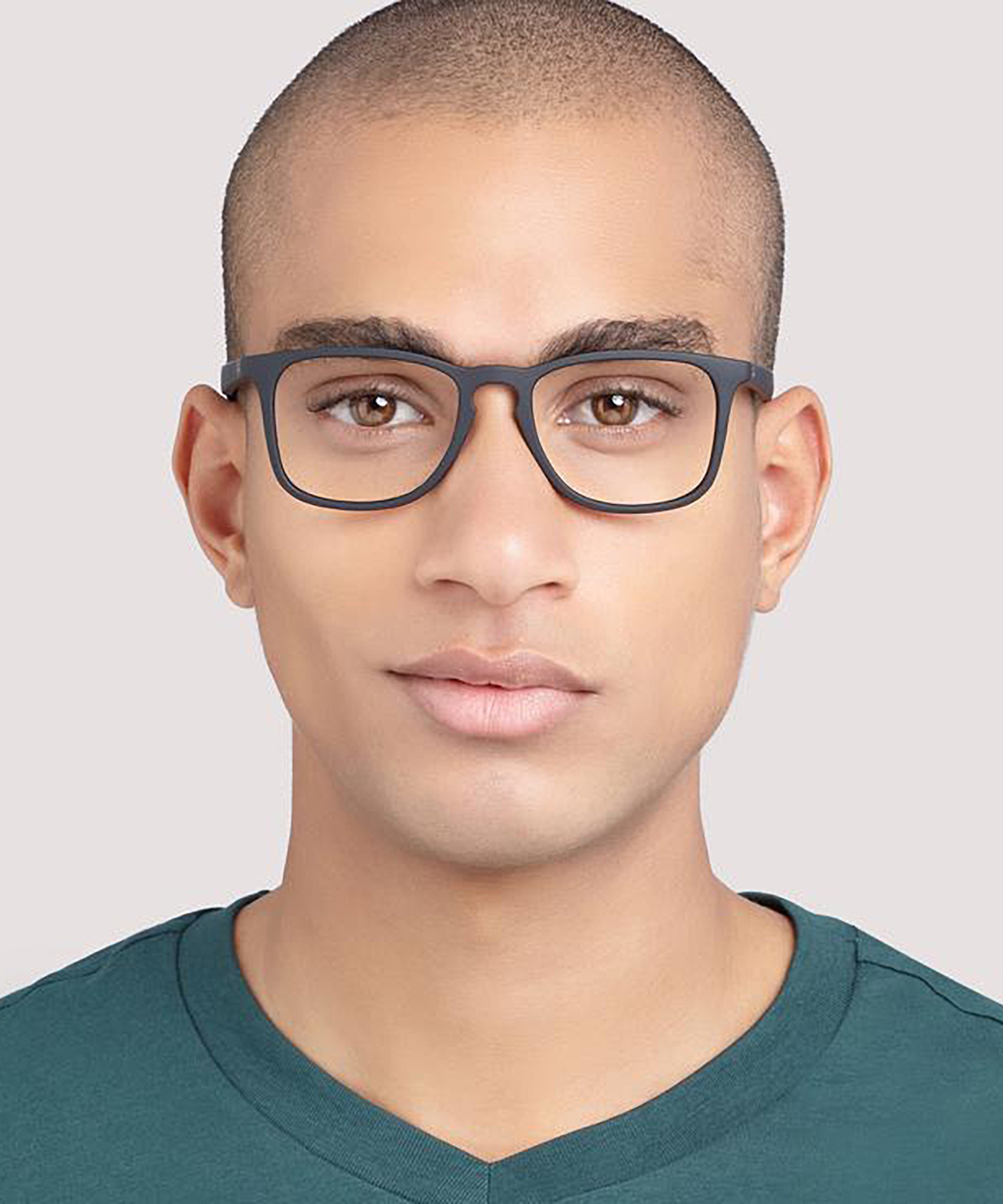 RB7074 Rubber Black PlasticEyeglass Frames for Men for Glasses Direct