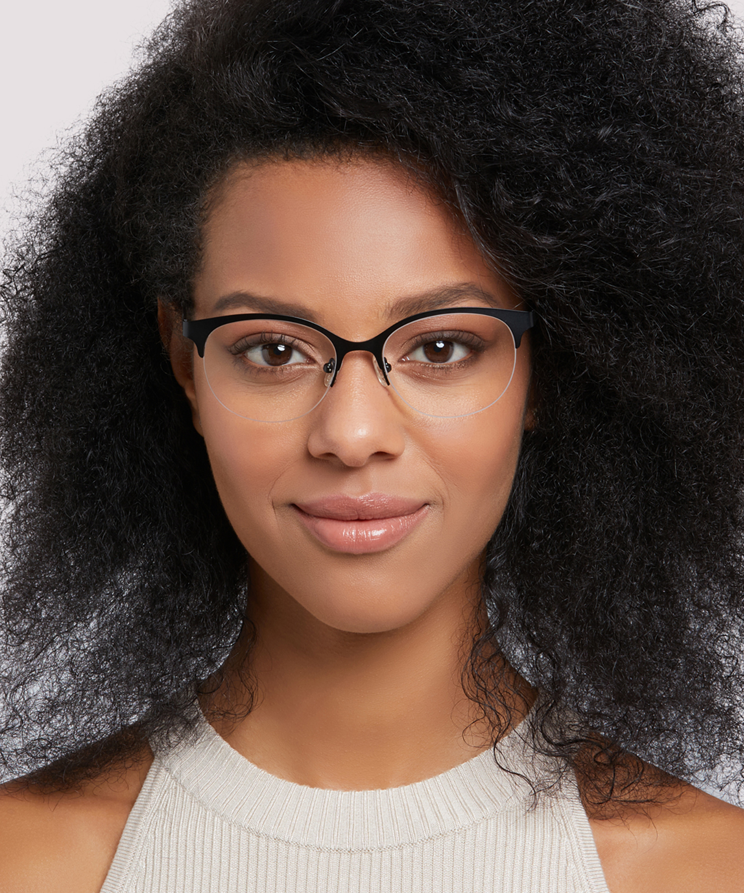 Scarlett Matte Black MetalEyeglass Frames for Women for Glasses Direct