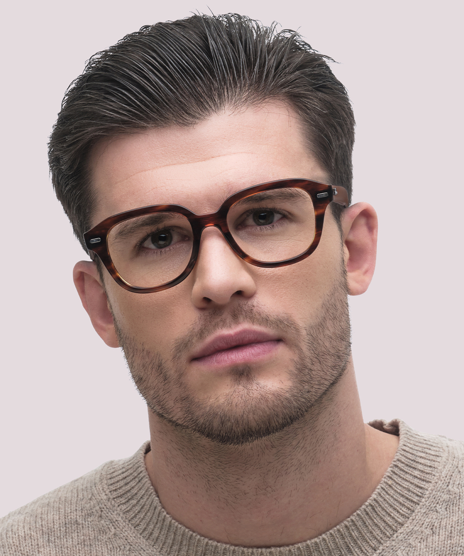 RB7215 Striped Havana PlasticEyeglass Frames for Men for Glasses Direct