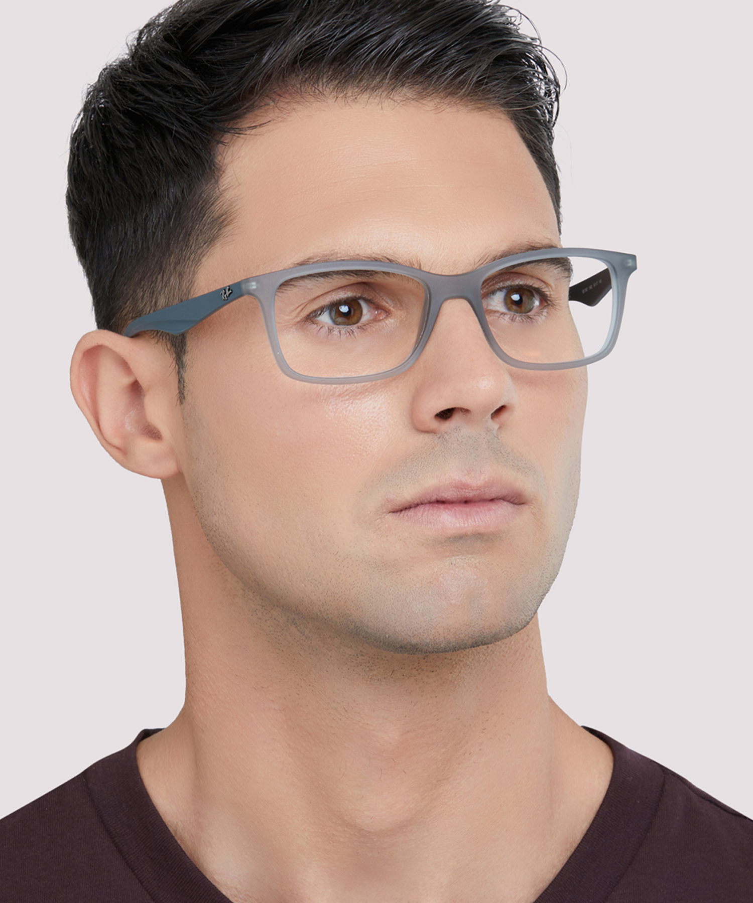 RB7047 Transparent Grey PlasticEyeglass Frames for Men for Glasses Direct