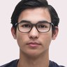 RB7208 Black PlasticEyeglass Frames for Men for Glasses Direct