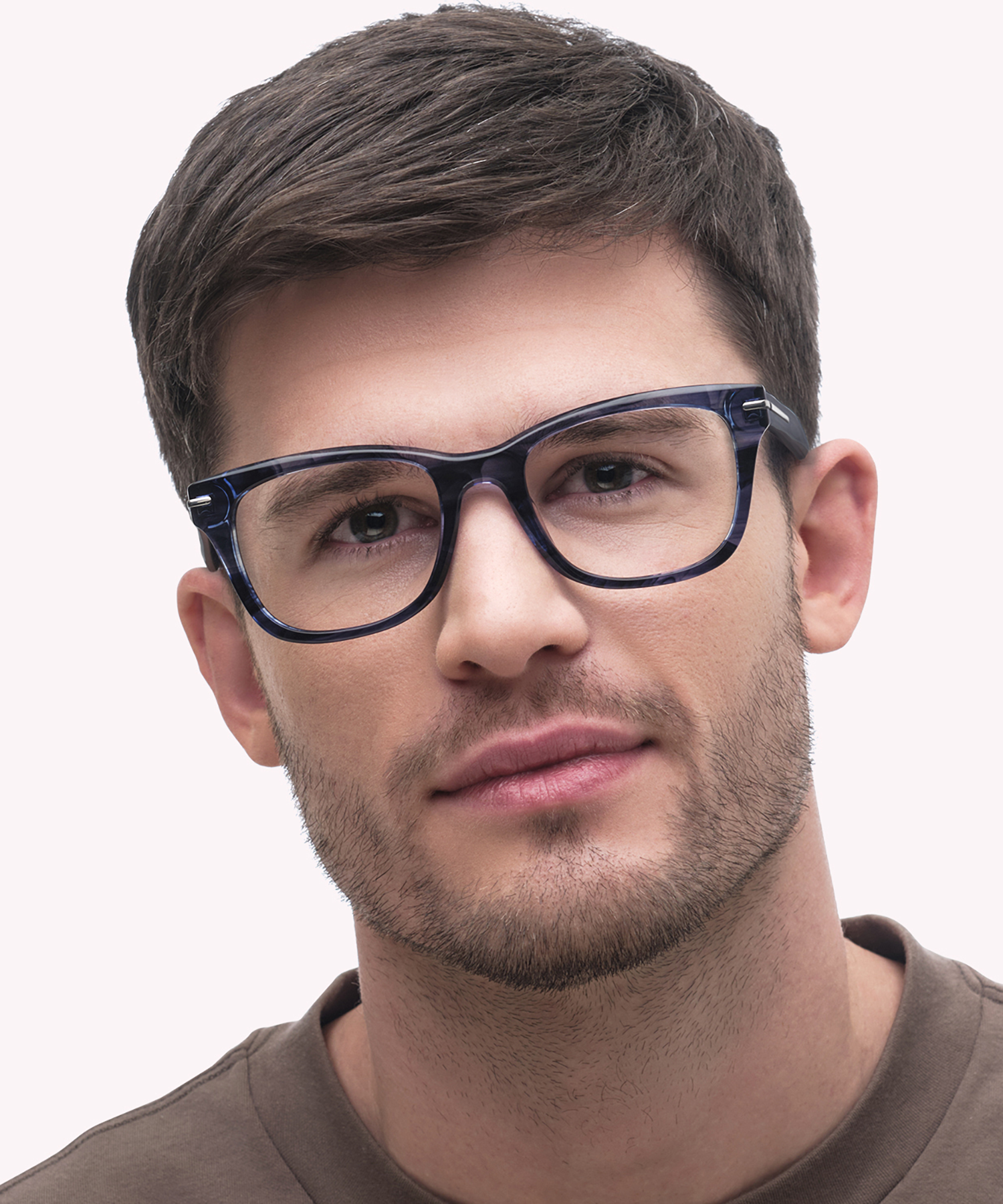 Hammersmith Blue Horn AcetateEyeglass Frames for Men for Glasses Direct