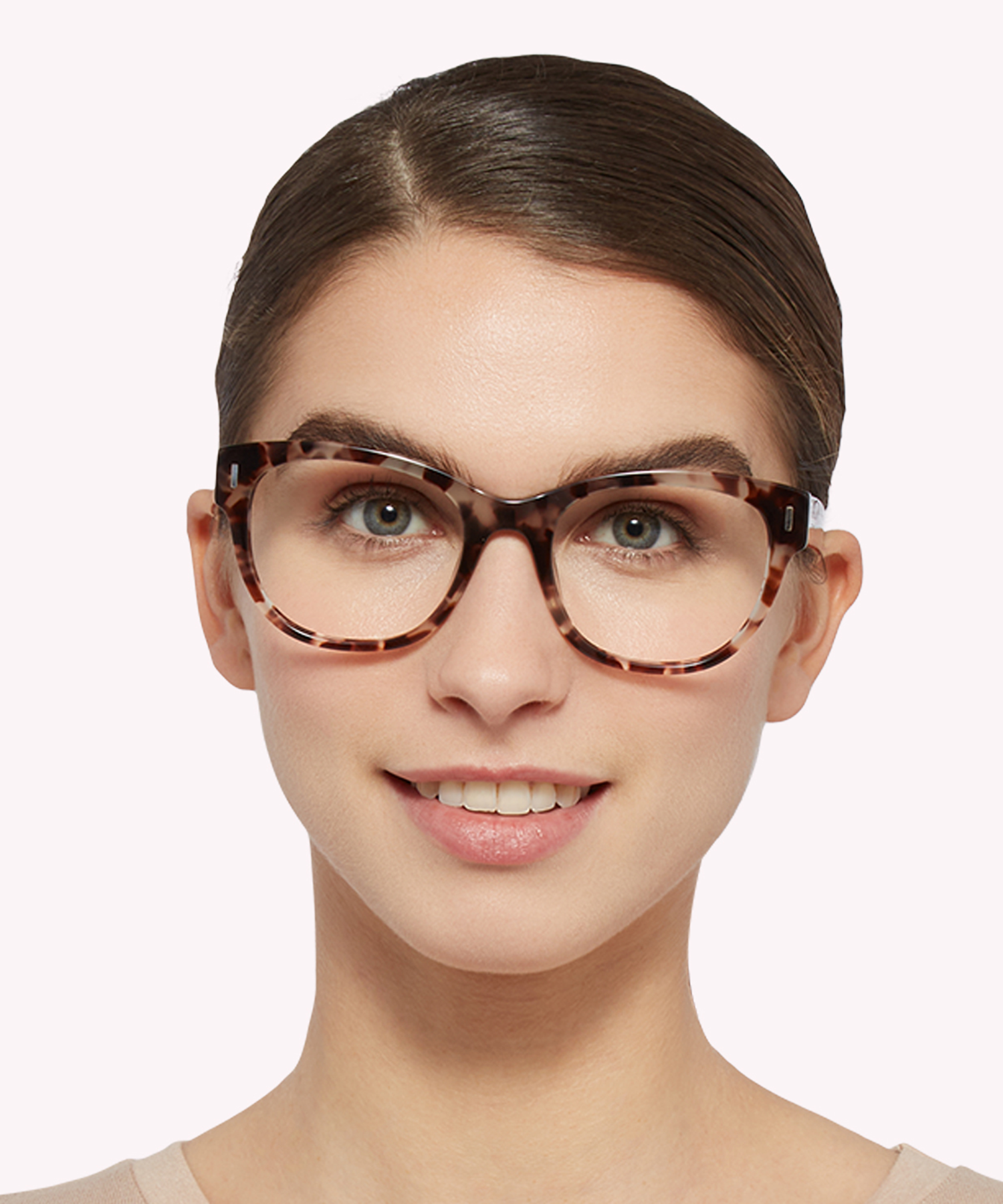 Gabriella Light Pink Havana AcetateEyeglass Frames for Women for Glasses Direct