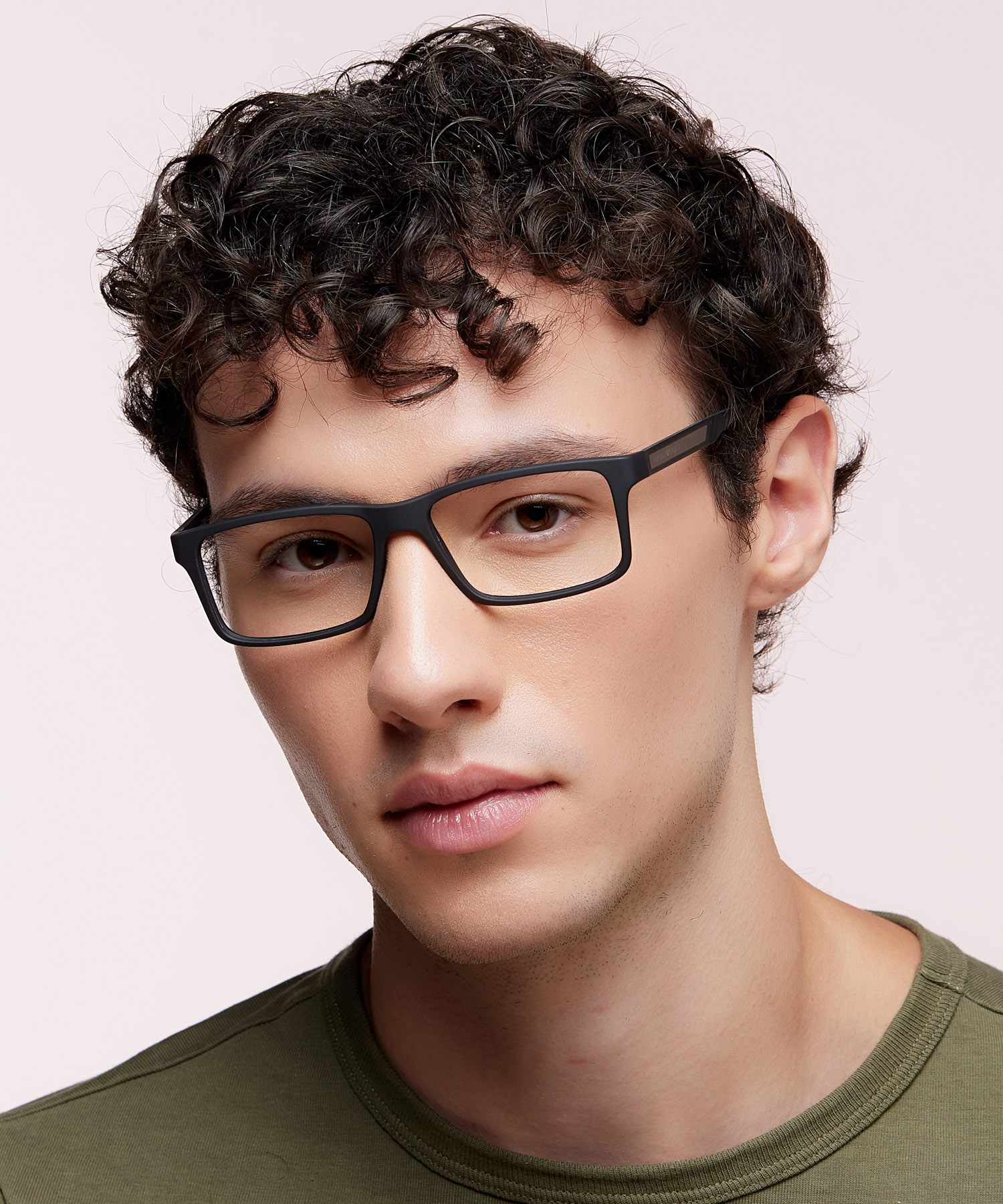 EA3038 Rubber Black PlasticEyeglass Frames for Men for Glasses Direct