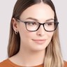 Wing Black AcetateEyeglass Frames for Women for Glasses Direct