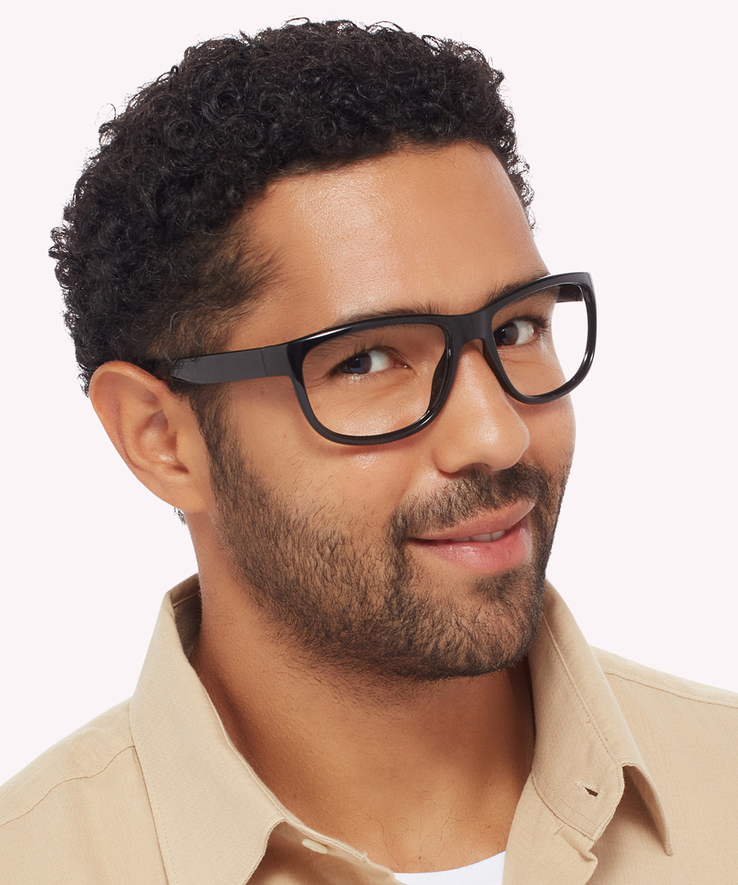 Pulse Shiny Black Burg PlasticEyeglass Frames for Men for Glasses Direct