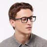 RB7241D Black PlasticEyeglass Frames for Men for Glasses Direct