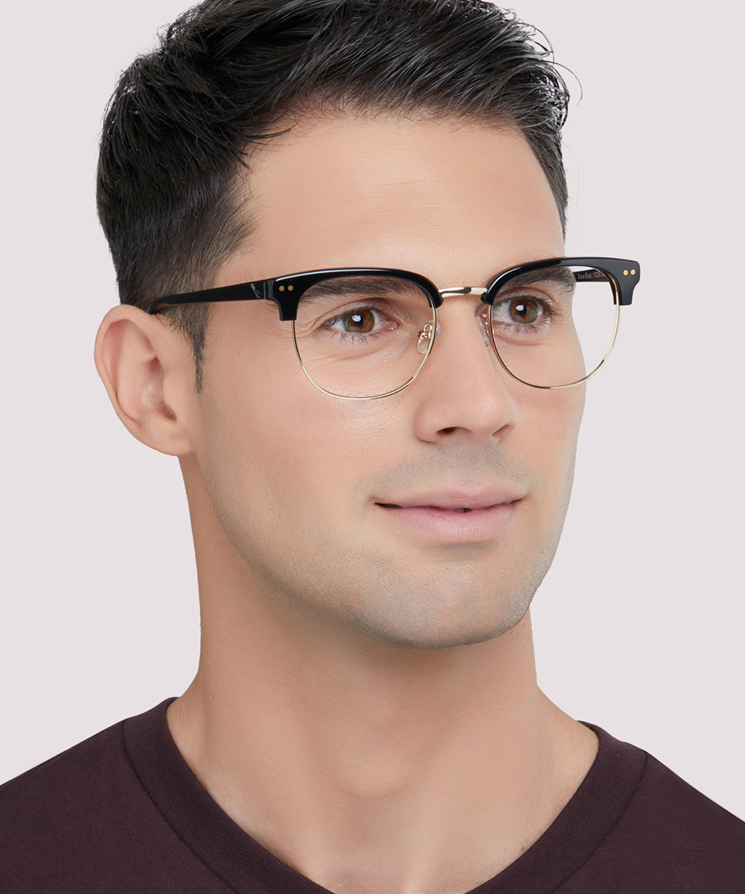 Reese Black MetalEyeglass Frames for Men for Glasses Direct