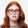 DG3398 Black AcetateEyeglass Frames for Women for Glasses Direct