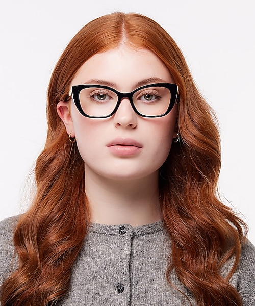 DG3398 Black AcetateEyeglass Frames for Women for Glasses Direct