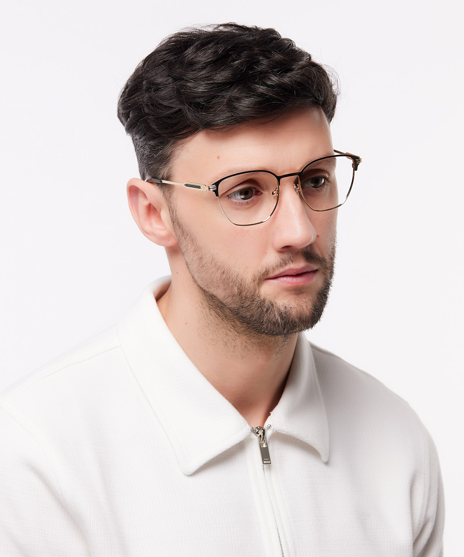 Keith Matte Green & Gold MetalEyeglass Frames for Men for Glasses Direct