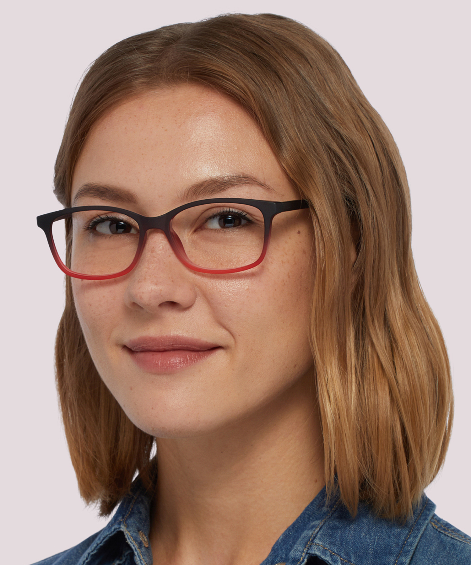 Dakari Matte Brown Pink PlasticEyeglass Frames for Women for Glasses Direct