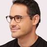 Fitzroy BN Grey MetalEyeglass Frames for Men for Glasses Direct