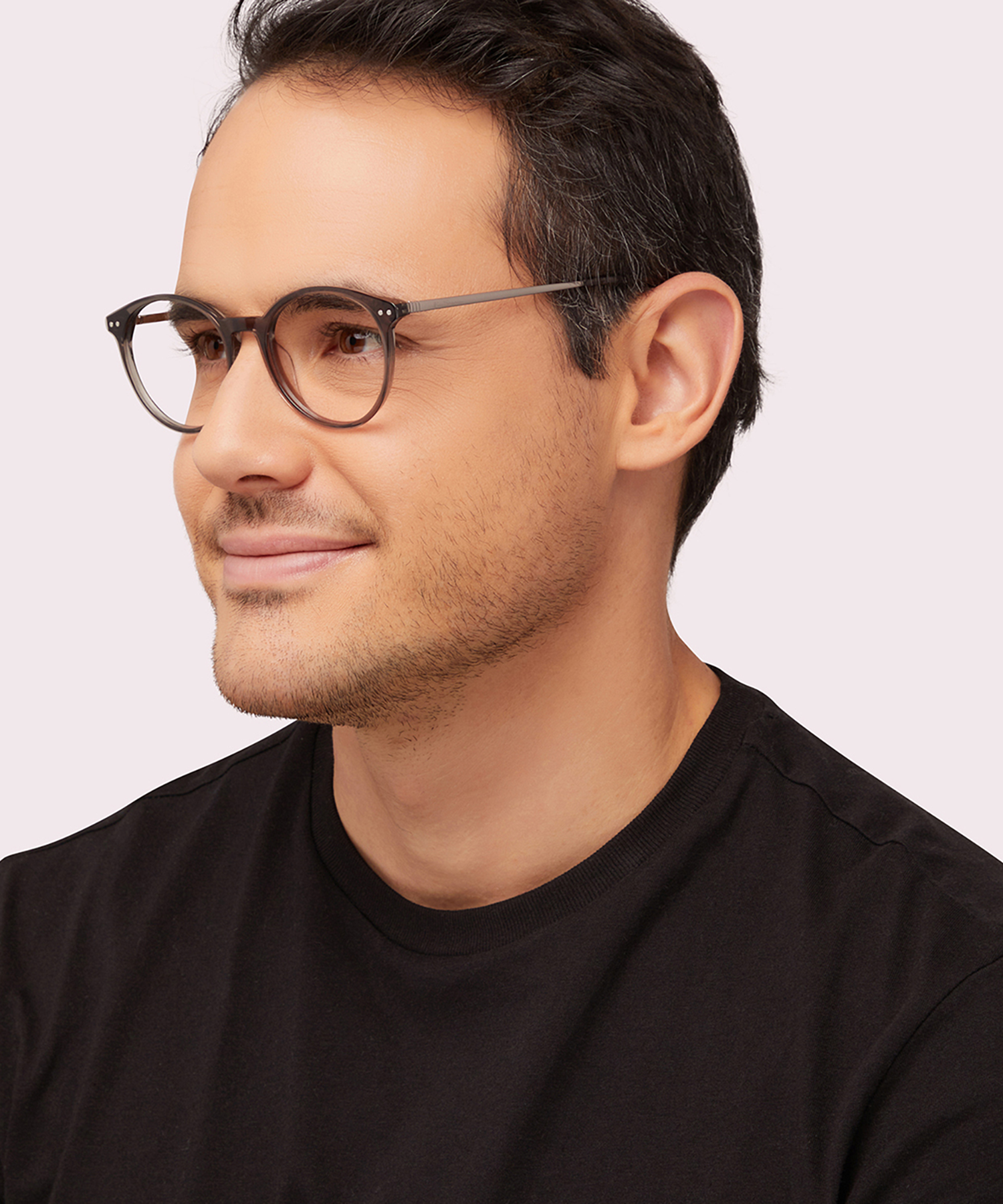 Fitzroy BN Grey MetalEyeglass Frames for Men for Glasses Direct
