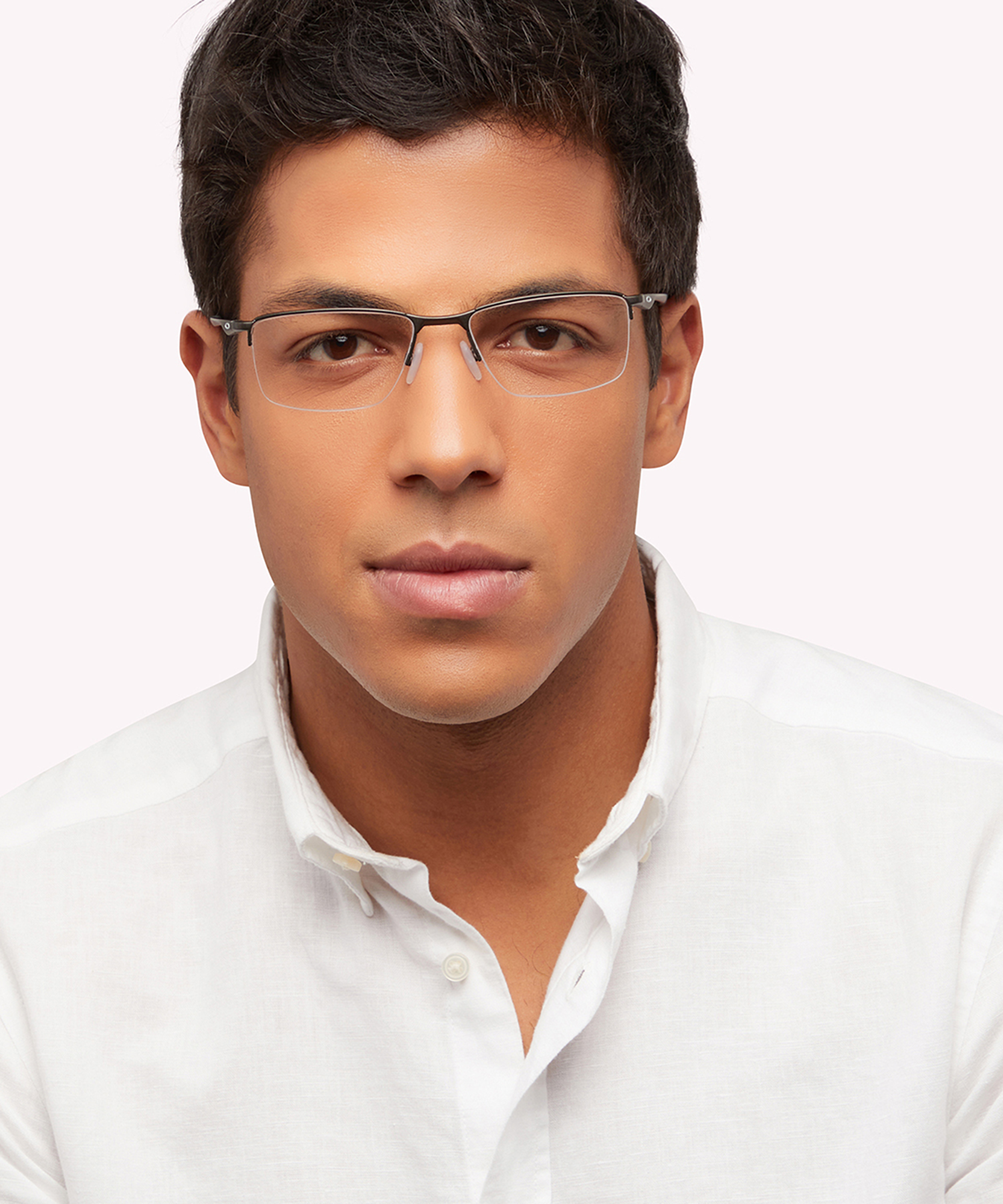 Socket 5.5 Satin Lead MetalEyeglass Frames for Men for Glasses Direct