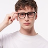 Kenton Black AcetateEyeglass Frames for Men for Glasses Direct