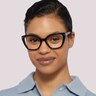 MJ 1071 Black AcetateEyeglass Frames for Women for Glasses Direct