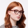 DG3398 Bordeaux AcetateEyeglass Frames for Women for Glasses Direct