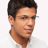 Socket 5.5 Satin Lead MetalEyeglass Frames for Men for Glasses Direct