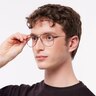 Contrail TI Satin Rose Gold TitaniumEyeglass Frames for Men for Glasses Direct