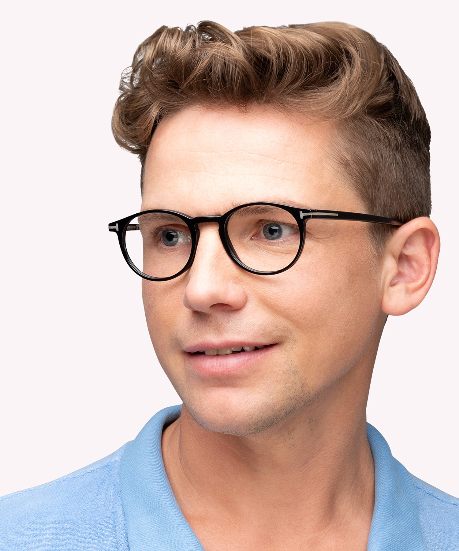 FT5294 001 Black AcetateEyeglass Frames for Men for Glasses Direct