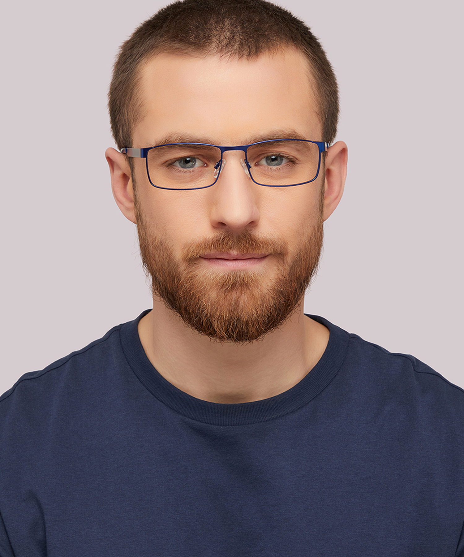 Digby Matte Blue MetalEyeglass Frames for Men for Glasses Direct