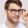 Goldhawk Blue Havana AcetateEyeglass Frames for Men for Glasses Direct