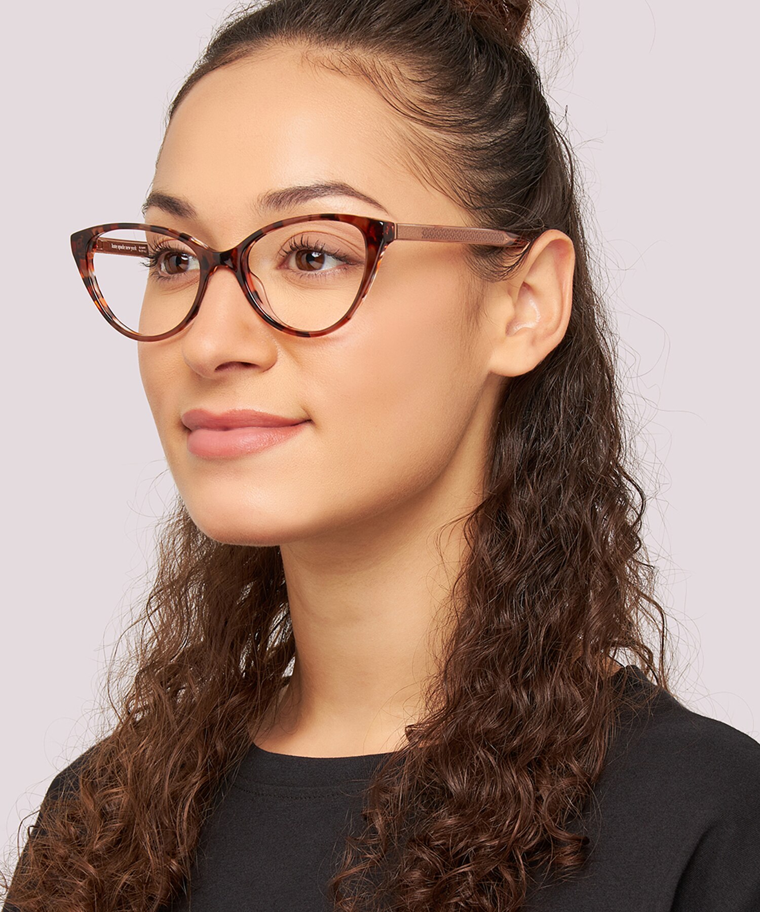 Kate Spade Novalee Womens Eyeglass Frame Pink Pink Novalee Eyeglasses | eyecarecenter main image 4