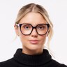 Kim Navy Blue AcetateEyeglass Frames for Women for Glasses Direct