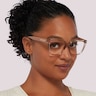 JC335 Clear PlasticEyeglass Frames for Women for Glasses Direct