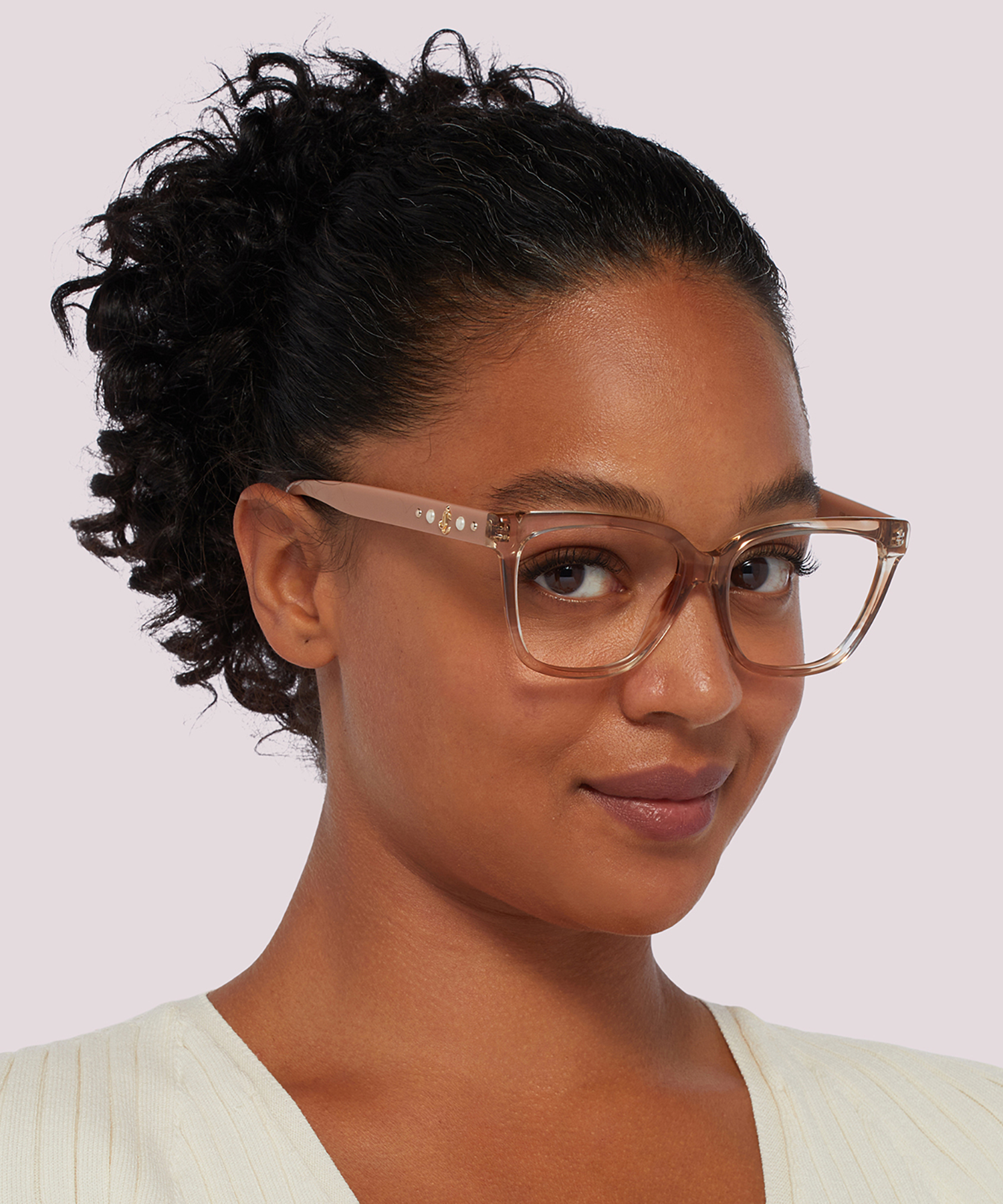 JC335 Clear PlasticEyeglass Frames for Women for Glasses Direct