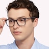TH 1942 Blue AcetateEyeglass Frames for Men for Glasses Direct