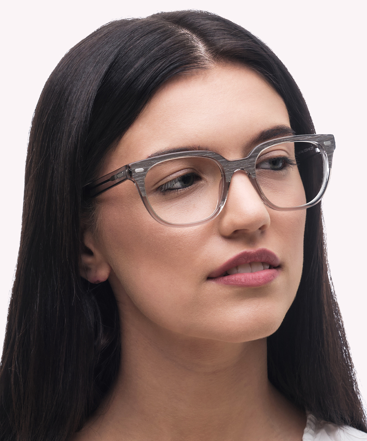 Hanwell Grey Wood & Crystal Grey AcetateEyeglass Frames for Women for Glasses Direct