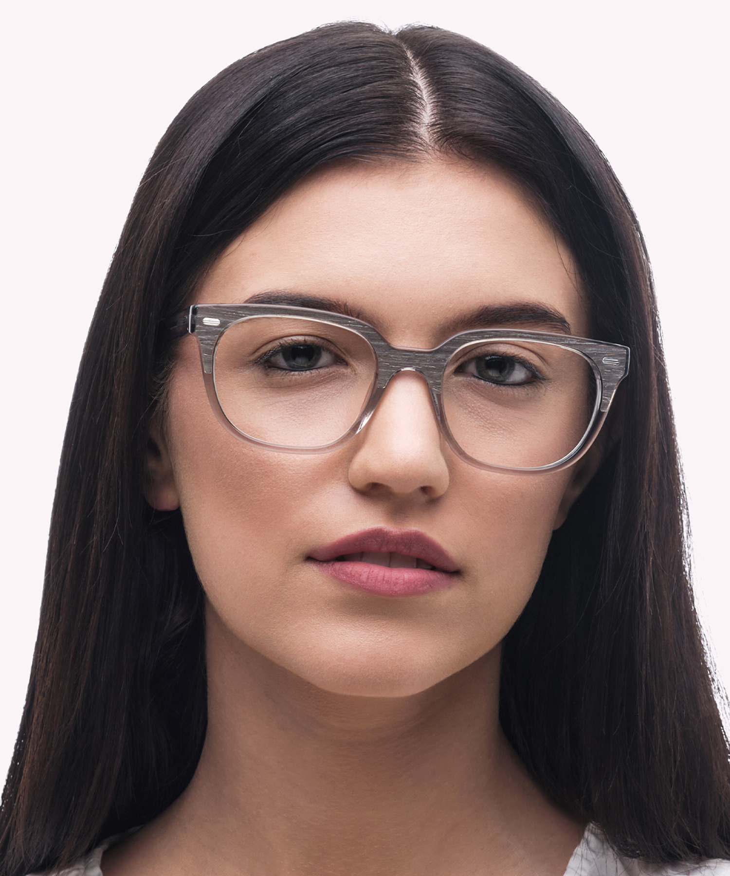 Hanwell Grey Wood & Crystal Grey AcetateEyeglass Frames for Women for Glasses Direct