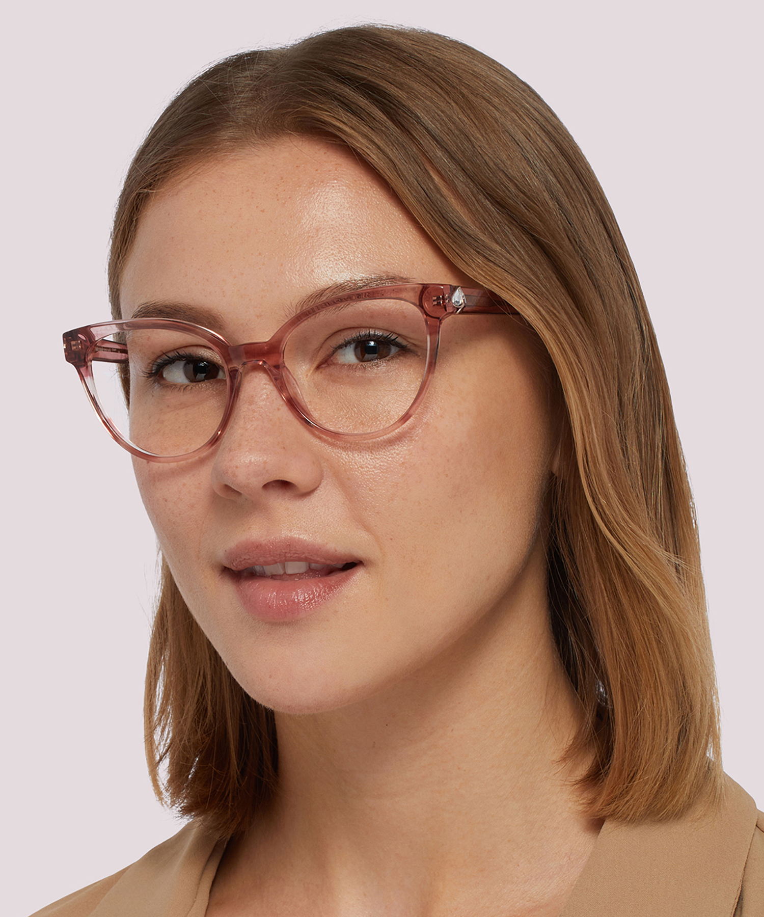 Xandra Pink AcetateEyeglass Frames for Women for Glasses Direct